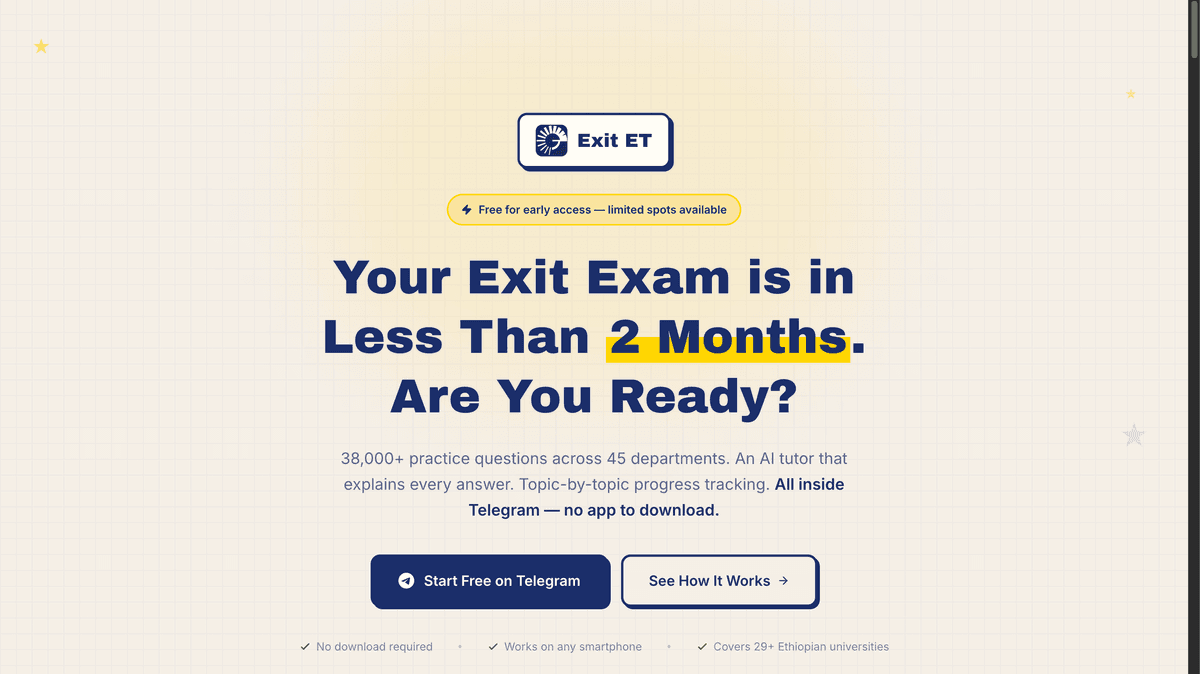 Exit ET — AI-Powered Exit Exam Preparation