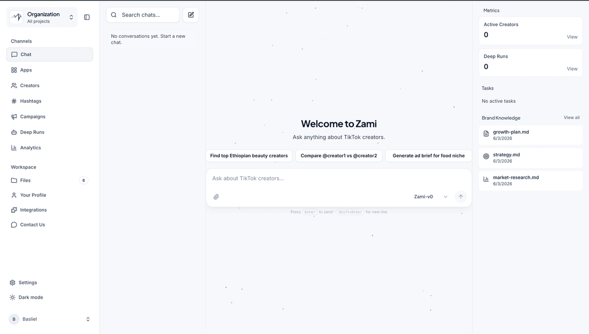 ZAMI — AI Social Media Intelligence Platform